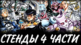 ВСЕ СТЕНДЫ 4 ЧАСТИ JOJO | Способности всех стендов ДжоДжо | diamond is unbreakable | JOJO | RAZOR