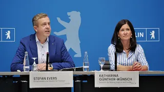 Landespressekonferenz mit dem Berliner Senat am 29. August 2023