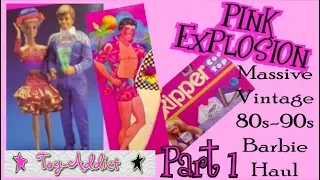 PINK EXPLOSION ~ Barbie Vintage 80's & 90's Haul ~ Part 1 ~ Toy-Addict