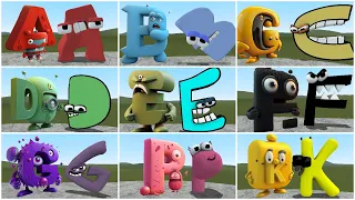 NEW 2D VS 3D REALISTIC ALPHABET LORE FAMILY in Garry' Mod