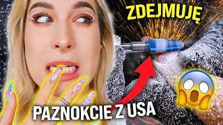 ♦ Zdejmuję paznokcie akrylowe z USA! Było grubo! 😂 ♦ Agnieszka Grzelak Beauty