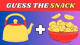 Guess The SNACK & JUNK FOOD By Emoji 🍚🍫 | Emoji Quiz