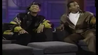 Will Smith making fun of drummer with alopecia on Arsenio Hall Show