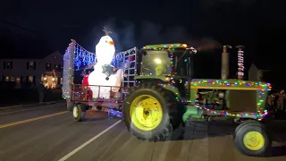 2021 Orange CT Christmas Tractor Parade in 4K