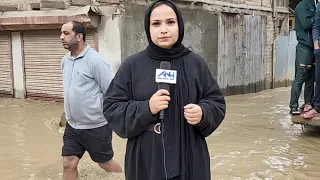 Incessant rains: Flood In Garipora Bemina district Budgam