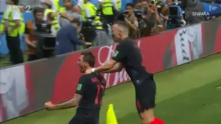 Goal Mario Mandžukić - FIFA World Cup Half Final 2018 Hrvatska - Engleska (Croatia - England)