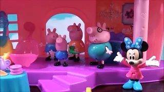 Peppa Pig Family and Friends at and Peppa Pig Toy House and Thanksgiving with Minnie Mouse