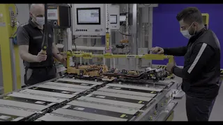 Mercedes EQS battery production MB Untertürkheim - Hedelfingen, footage