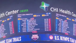 Caeleb Dressel Wins 100m Freestyle 47.39 At Olympic Team Trials