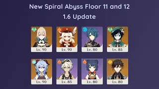 New Spiral Abyss Floors 11 and 12 | 9 star clear Ganyu and Klee Main DPS | Genshin Impact