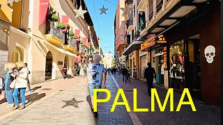 🌴PALMA DE MALLORCA SPAIN📷 4K HDR Walking Tour 2023, November