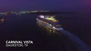 Carnival Vista at  port of Galveston.