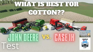 WHAT IS BEST FOR COTTON? - Farming Simulator 19 Test Video