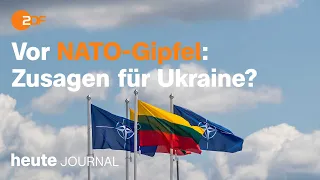heute journal vom 09.07.2023 Nato-Gipfel in Litauen, Ahrtal-Flut (english)