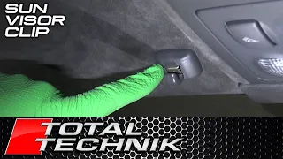 How to Remove Sun Visor Clip - Audi A6 S6 RS6 - C5 - 1997-2005 - TOTAL TECHNIK