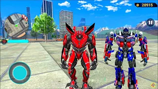 Optimus Prime & Red Mirage Multiple Transformation Jet Robot Car Game 2020 - Android Gameplay