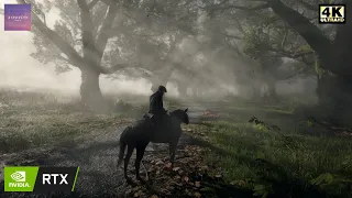 RDR2 Scenic Third Person Horse Ride around the Map | Relaxing Video Game Ambience & Music