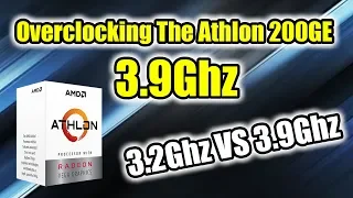 AMD 200GE Overclocked To 3.9GHZ  - Comparison and Tutorial