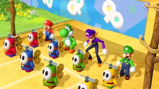 Mario Party Switch - The Best Racing Battles - Mario vs Yoshi vs Waluigi vs Luigi