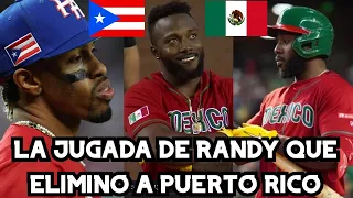 LA INCREÍBLE JUGADA DE RANDY AROZARENA QUE SACO A PUERTO RICO DEL CLASICO MUNDIAL 2023 / MEXICO WBC