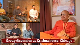 Group discussion at Krishna house | Chicago