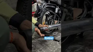 Silencer Rubber sound 🤩🤩❤️🎉🥳 Bda silencer #royalenfield#ahorts