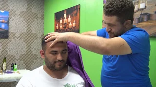 ASMR turkish barber massage = NECK CRACK - EAR CRACK=head,arm,face,ear,ax,sleep,back,sport massage