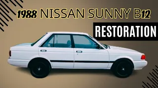 Restoring a Classic: Nissan Sunny B12 1988 | Full Restoration Project | Nissan Sentra | Six Forward