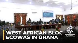 ECOWAS defense chiefs in Ghana discussing potential military intervention