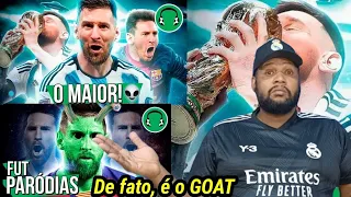 ♫ LIONEL MESSI: O MAIOR! | ♫ E SE O MESSI FOR MESMO UM E.T.? | REACT FUTPARÓDIAS