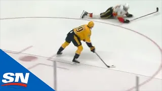 Predators’ Calle Jarnkrok Goes Top Corner To Score Shorthanded against Flames