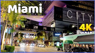 【4K】𝐖𝐀𝐋𝐊 ➜ ☘️ MIAMI Beach 🇺🇸 USA 🇺🇸  4K video 𝐇𝐃𝐑 ! BRICKELL