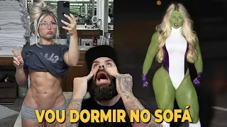 REAGINDO AO TREINO E O SHAPE DA MUSA FITNESS CARRIE JUNE