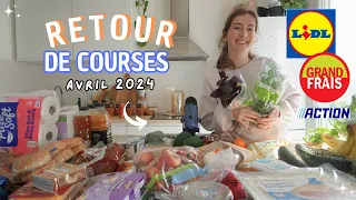 RETOUR DE COURSES AVRIL : Grand Frais, Lidl, Action 🌸