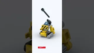 LEGO MOC Mech: Cannon- Micro Construction Mech Building Animation #shorts #legomoc #legomech