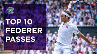 Roger Federer - 10 Incredible Passing Winners at Wimbledon