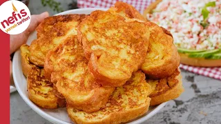 2 SIMPLE BREAKFAST RECIPES IN 20 MINUTES 🔥 Eggy Bread (Savory French Toast) and Cheese Salad