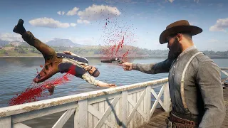 Red Dead Redemption 2 PC 60FPS - Funny & Brutal Moments Vol. 87 (Euphoria Ragdolls)