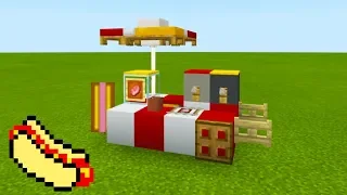 Minecraft Tutorial: How To Make A Hot Dog Stand "2019 City Tutorial"