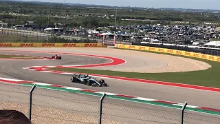 F1 2018 USGP Race Start Turn 9