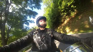 Motorcycle Ride in the Mountain