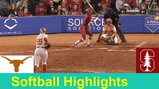 #9 Stanford vs #3 Texas Softball Game Highlights, Feb 16 2024