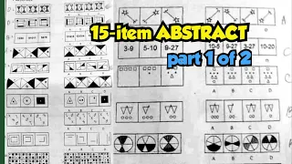 15-item ABSTRACT Reasoning part 1 of 2