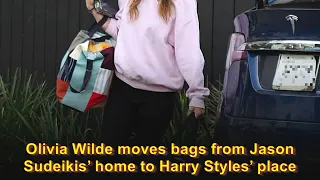 Olivia Wilde moves bags from Jason Sudeikis’ home to Harry Styles’ place