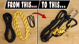 DIY - How to make a LINEMAN'S BELT [One handed operation] for Saddle & Mobile Tree stand Hunting