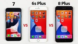 iPhone 7 vs 6s Plus vs 8 Plus SPEED TEST 2022 | 6S Plus Still BETTER in 2022?😨