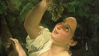 Итальянский полдень (итальянка, снимающая виноград) | К. П. Брюллов,1827
