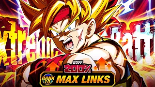 STRONG EZA! LEVEL 10 LINKS 100% RAINBOW STAR EZA PHY SSJ BARDOCK! (DBZ: Dokkan Battle)