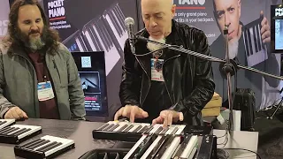 Jordan Rudess Demos The Pocket Piano  @ Namm 2024.  Amazing skills.