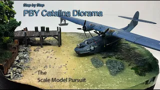 Epoxy Water Diorama - PBY Catalina on the Lake - WWII